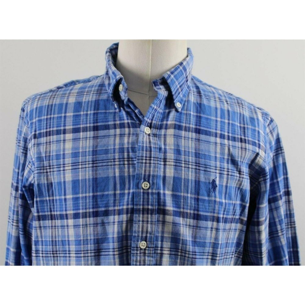 NEW Ralph Lauren Double-Faced Poplin Shirt LG